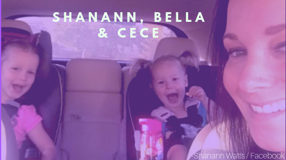 Shanann Watts in the car with her daughters Bella and Celeste (CeCe). Photo Credit: Shanann Watts Facebook