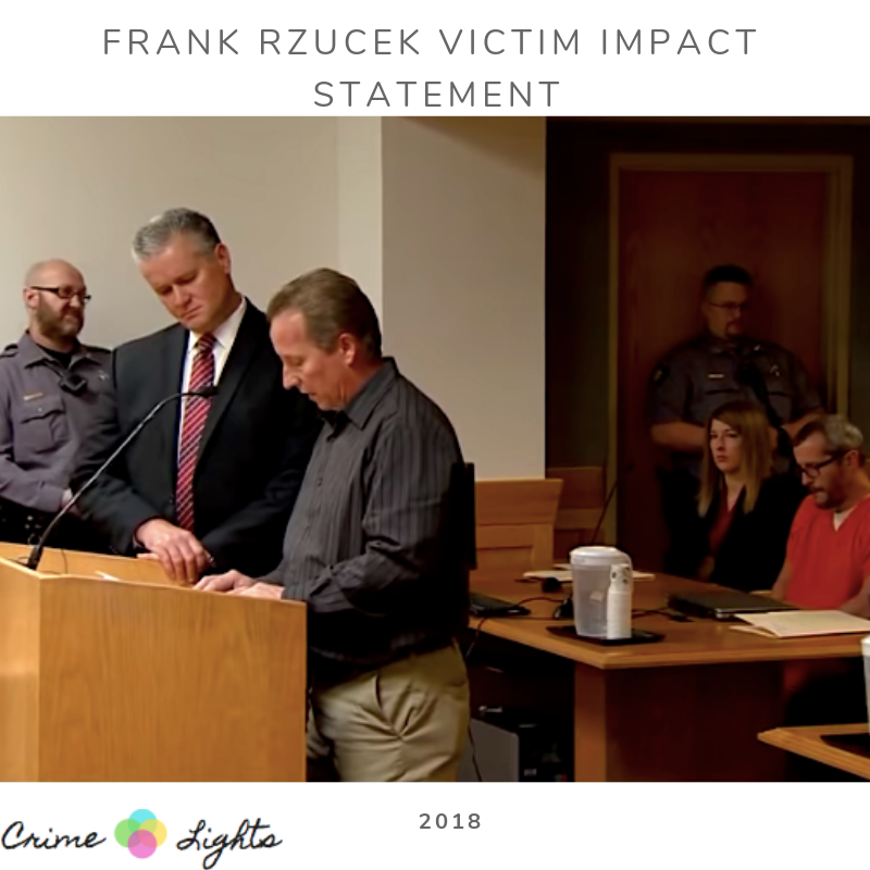 Chris watts interview transcript Frank Rzucek makes a victim impact statement in front of judge at Chris Watts Court trial