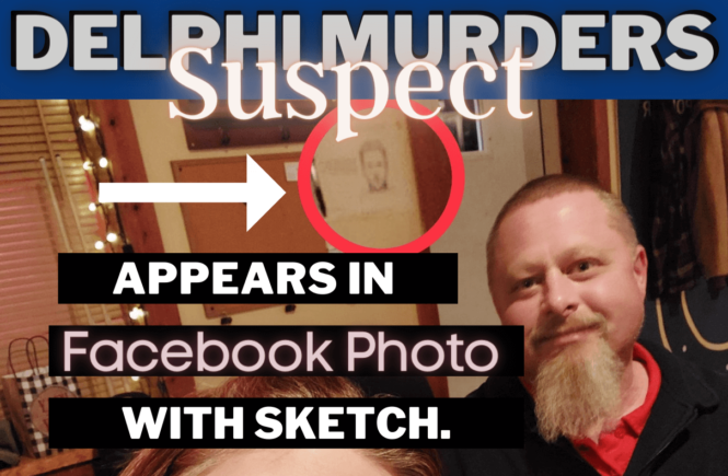 Richard Allen delphi murders suspect sketch comparison side by side facebook